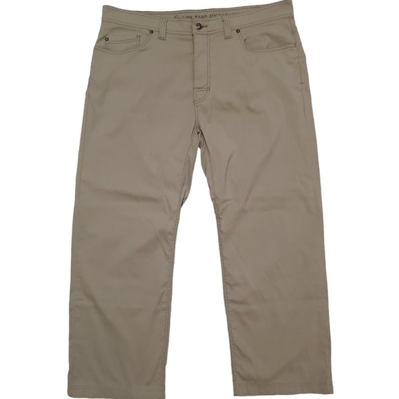 Prana Other - prAna Slim Fit 38x32 (Meas 38x27 11.5") Beige Outdoor Hiking *Hemmed* Pants A17